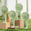 Portable Handheld Fan USB Rechargeable 3-Speed Cute Personal Mini Fan with LED Light Lightweight Quiet Cooling Fan with Phone Holder for Travel Office