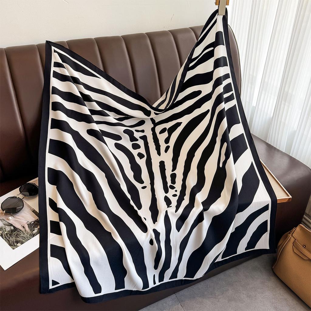 90*90cm Luxury Brand Silk Square Scarf Hijab Women Bandana Soft Scarves Neckerchief Ladies Hair Shawl Wrap Headband