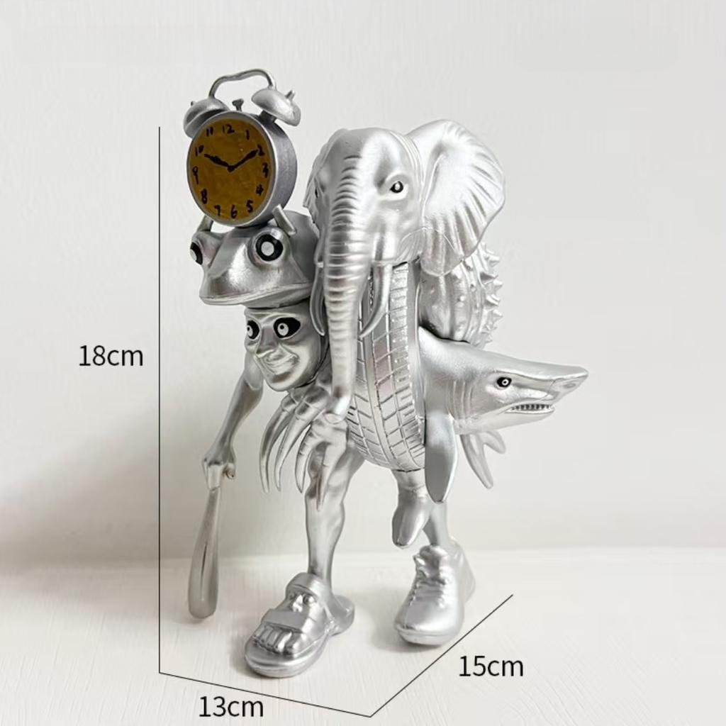 Włoska Figurka Modelowa Tung Tung Tung Sahur Tralalero Tralala Potwór Brainrot Edycja Fusion Figurka Akcji Anime Ozdoba Zabawki