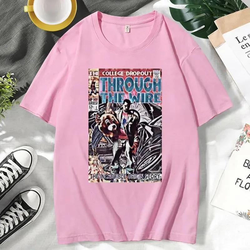 

Футболка с рэпером Канье Уэстом для мужчин, бросающих колледж, музыкальный альбом, постер, графические футболки, унисекс, хип-хоп, модные футболки, уличная одежда 2000 года XXXXXL армия зеленый