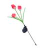 Solar Tulip Garden Light 3 Branches Waterproof Outdoor Solar Tulip Flower LED Stake Light for Patio
