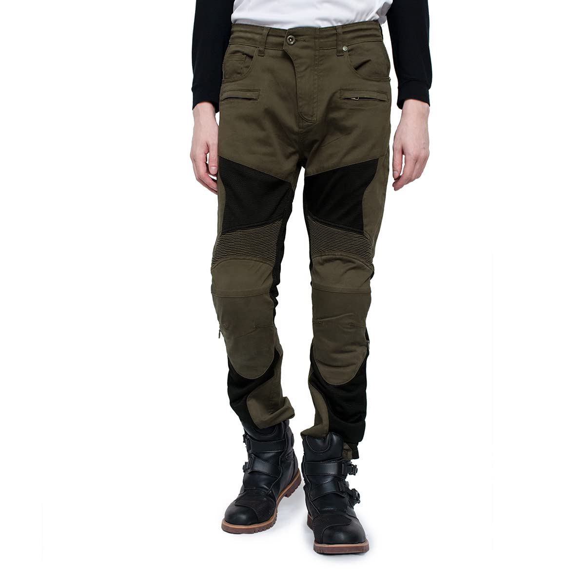 

KOMINE PK-755 Stretchable Protective Mesh Pants for Motorcycles, Men s Olive, Size XL (07-755)