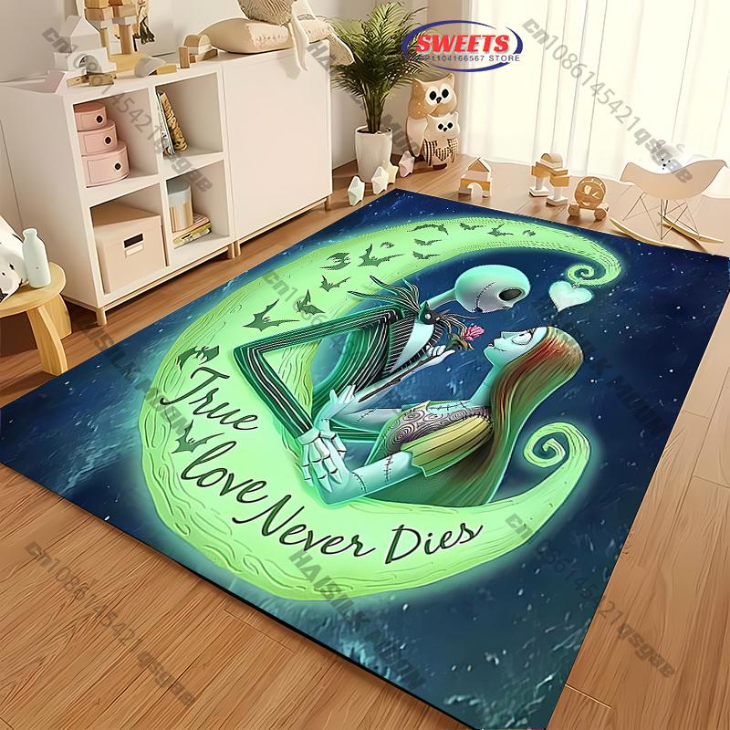 

1PC The Nightmare Before Christmas Carpet Large Decor Mat for LivingRoom Bedroom Sofa Christmas Halloween Holiday Gifts 40x60cm (16x24in)