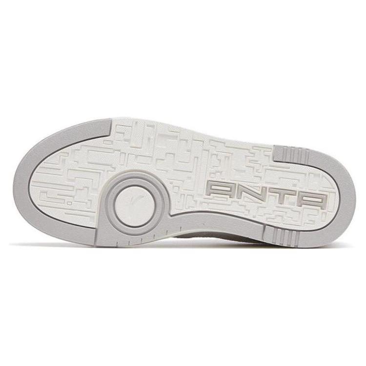 Anta Street Naughty Anti Slip And Wear Resistant Lightweight Low Top Skateboard Shoes Women's Gray Purple