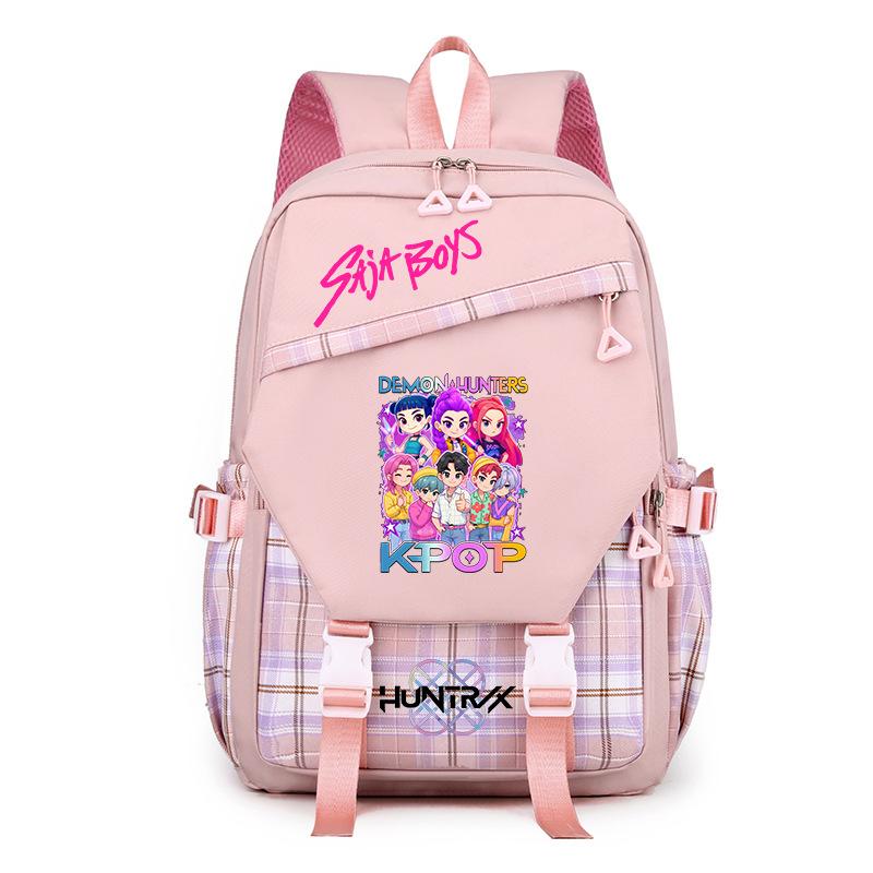 Sac à dos étudiant K-Pop Anime Dessin animé Imprimé Campus Haute Valeur Léger Décontracté