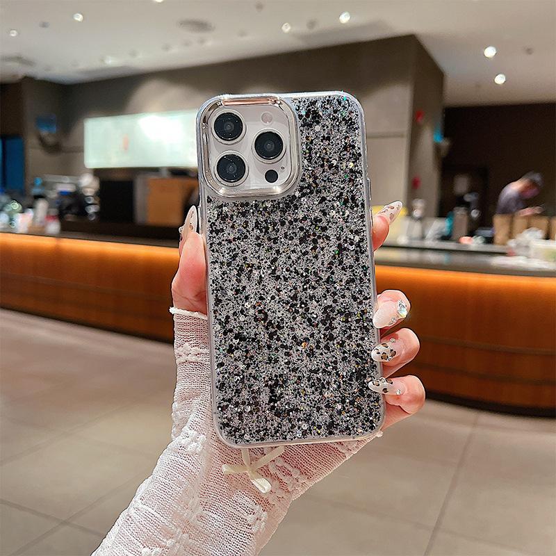 Sparkling Glitter Phone Case for IPhone 17 Promax Silicone Women's New Model for Apple 15 Plus, with A High-end Feel 14