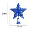 Five Pointed Star Iron Decoration, Tree Top Star Glitter, Vertical Five Pointed Star, Christmas Decoration Supplies