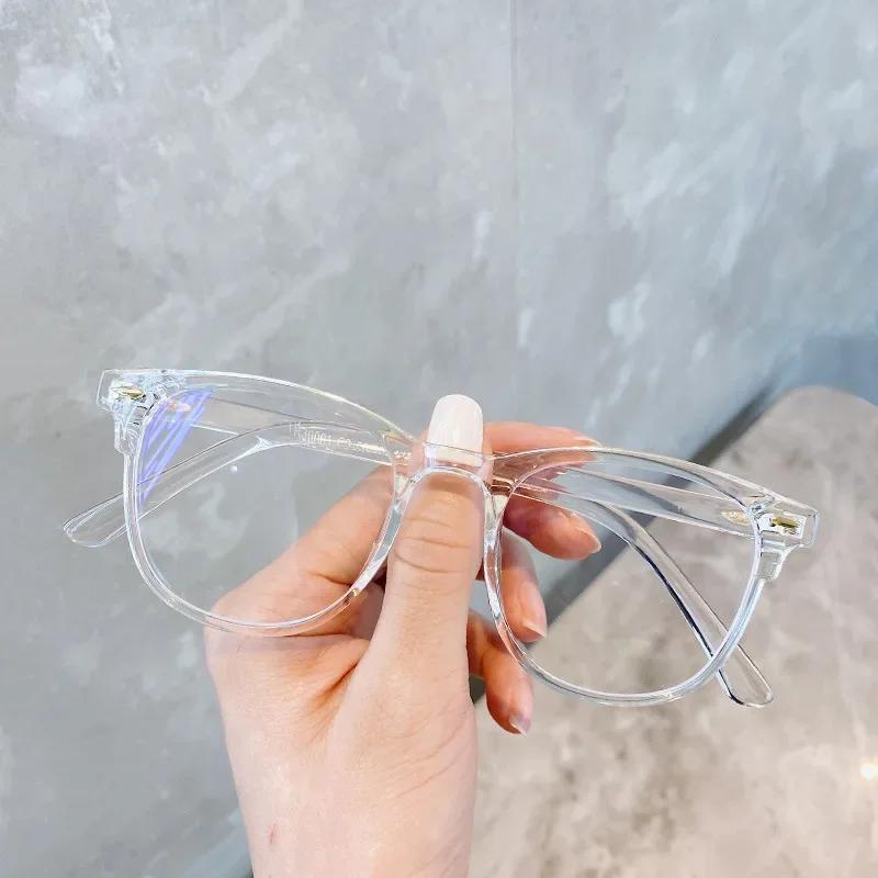 Women Vintage Optical Spectacle Eyeglasses Frames Men Trendy Stylish Blue Light Blocking Glasses Classic Round Frame Eyewear