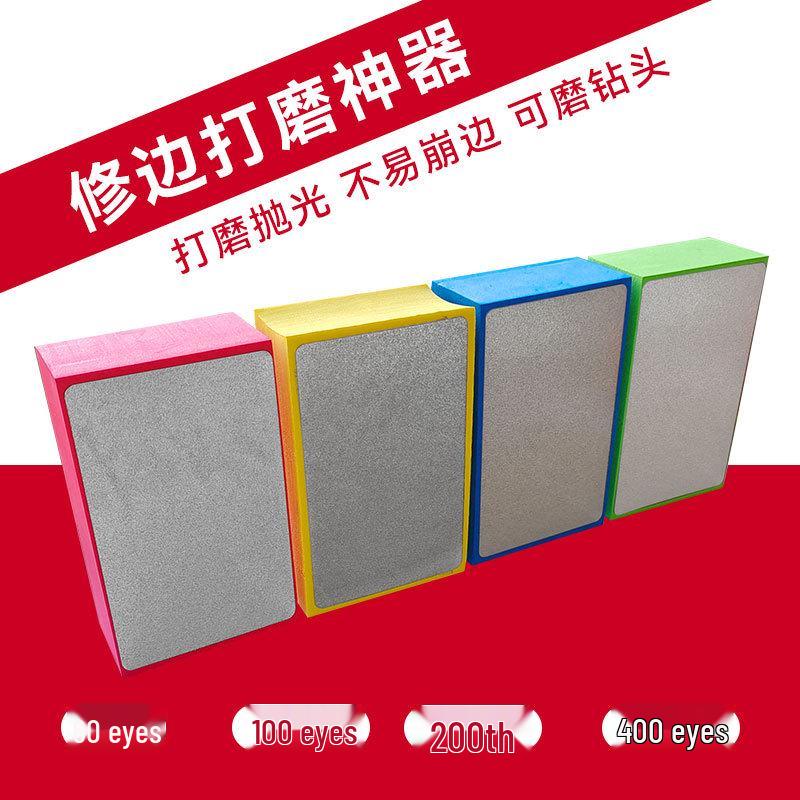 Fliesen Anfas- & Polierpad: Karborund Handschleifscheibe