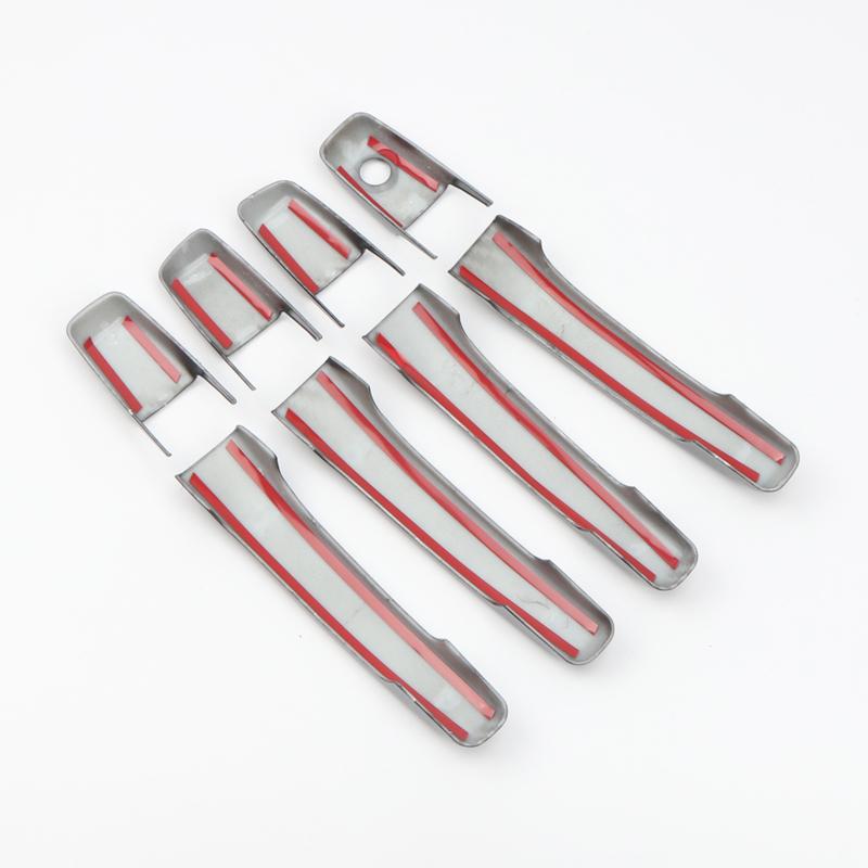 Car Accessories For Mitsubishi Pajero V80 V93 V95 V97 V98 2007- ABS Chrome Exterior Door Handle Cover Trim 8pcs