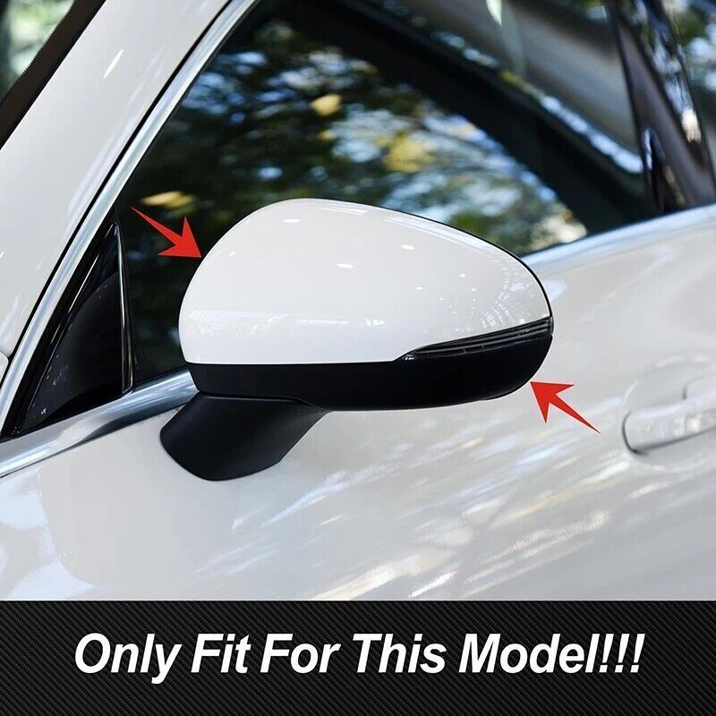 For Mercedes Benz A Class CLA W177 C118 2019-2025 LHD ABS Car Replacement Rearview Side Mirror Cover Cap Exterior Door Case Trim
