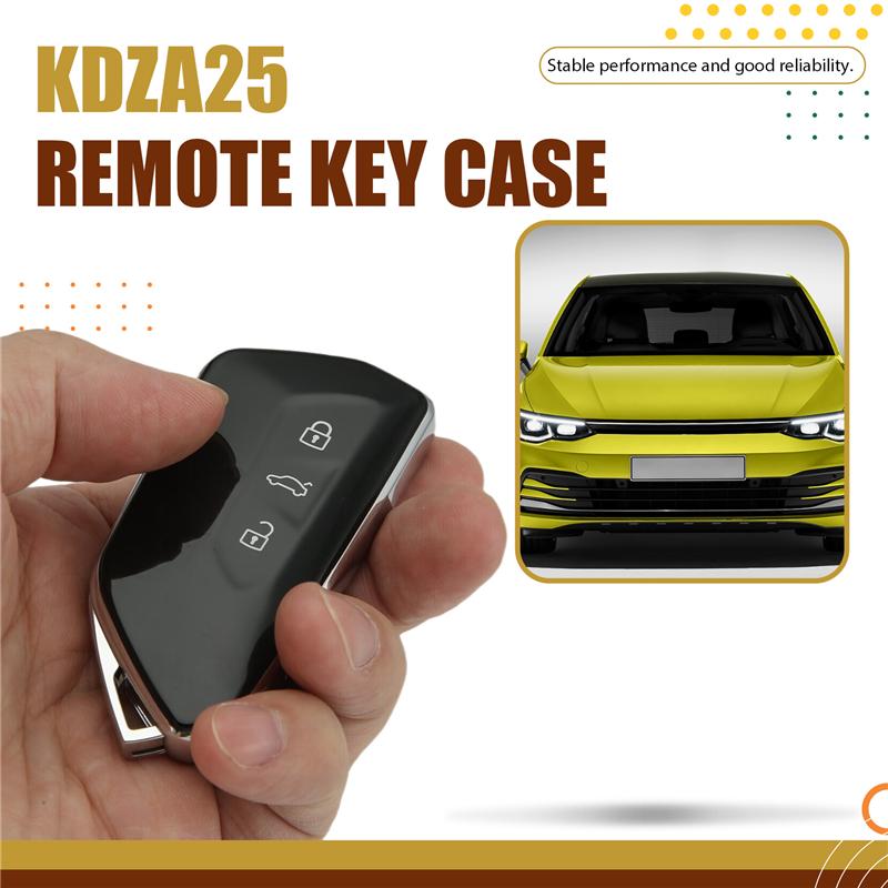 KDZA25 Fernbedienung Schlüsselhülle 3 Tasten Smart Key Card Case Für VW Golf 8 Auto Fernbedienung Schlüsselgehäuse