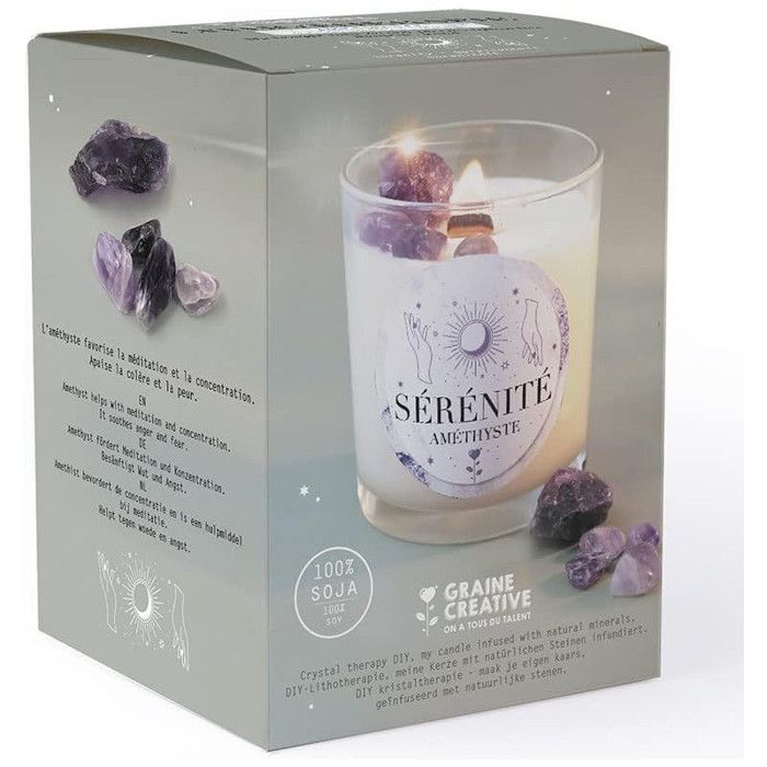 DIY Candle Kit - Amethyst - Scented Candle Making - Wax - Perfume - Mixed