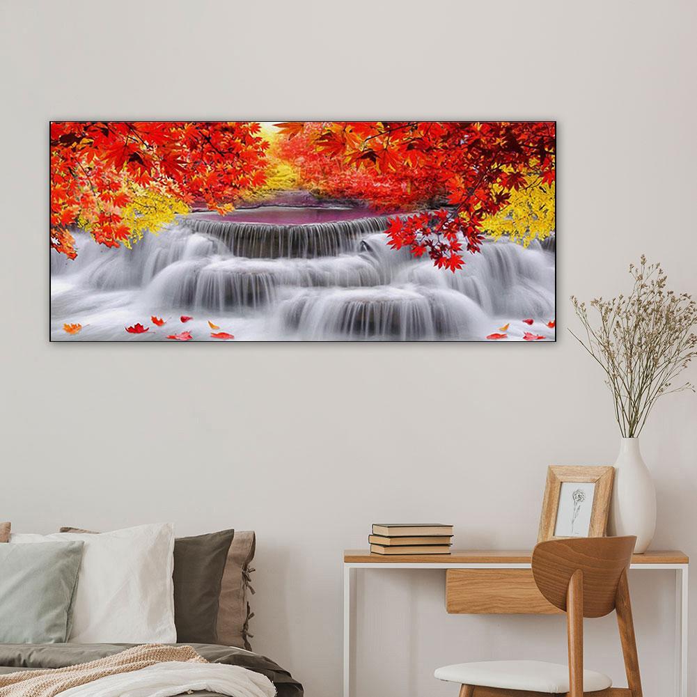 Maple Falls Zestawy do malowania diamentami DIY Pełna okrągła wiertarka Ściana domowa Żywiczne cyrkonie Rysunek DIY Dekoracja domu Prezent