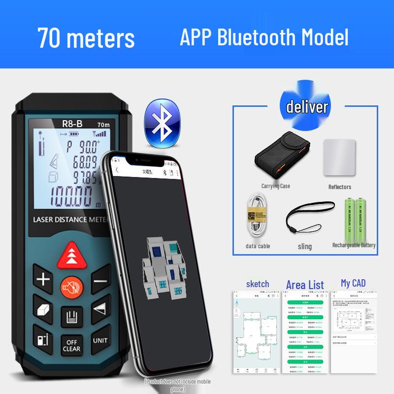 Handheld High-Precision Laser Rangefinder & Electronic Distance Ruler
