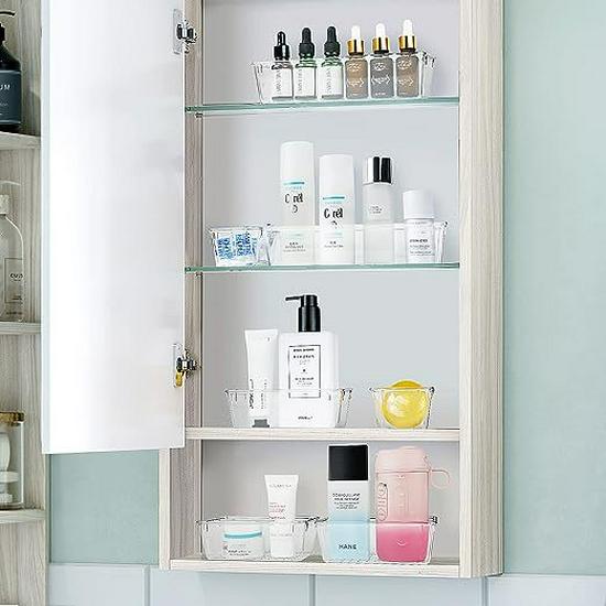 Clear Plastic Multifunctional Drawer Organizer for Home or Office