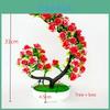 Artificial Rose Bonsai Plant With Realistic Plastic Flowers For Home Decor And Gift