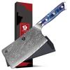 WILDMOK 6.5 Inch Kitchen Bone Chopper Cutter Knife 67 Layer Damascus VG10 Steel with Resin Handle