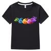 100% Cotton Sunny Bunnies Children's T-shirt Cute Rabbit Cartoon Print Girls Tops Boys Tees Fashion Kids Summer Clothes Short Sleeve  Anime T-shirt