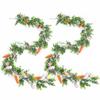 Artificial Easter Egg Garland with Egg Carrot Wreath Creative Spring Vine Flower  Easter Decoration