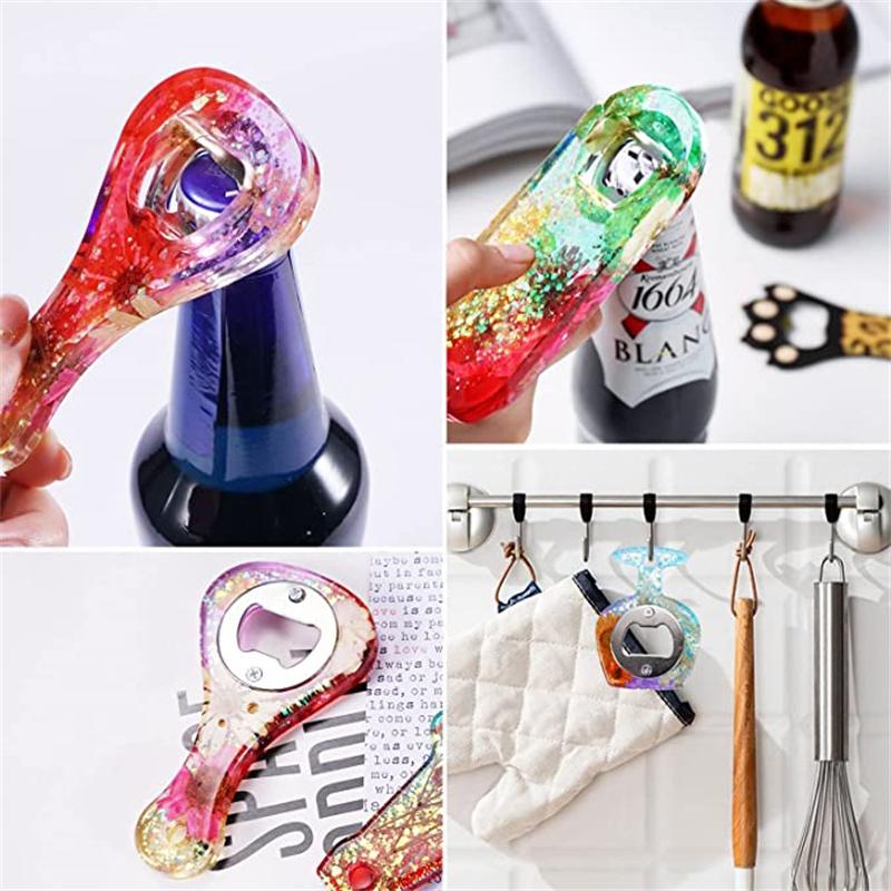 DIY Harzformen Bieröffner Flaschenöffner Werkzeugset Silikonform Herstellung Schmuckguss Wein Korkenzieher Schraubenzieher Schraubenschlüssel Set