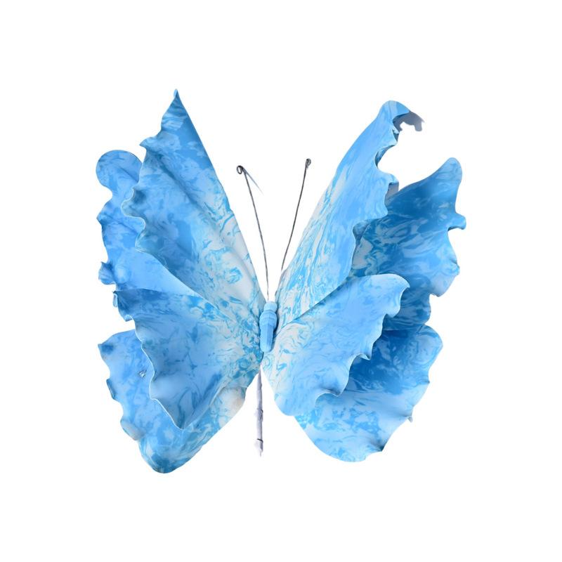 

Simulated PE Butterfly Decoration Pendant for Indoor and Outdoor Use for Wedding and Home Party Ambiance Enhancement синій