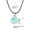 iF ME Cartoon Animal Necklaces Sweet Pendants Clock Planet Necklace For Women Girls Kids Jewelry Xmas Gifts
