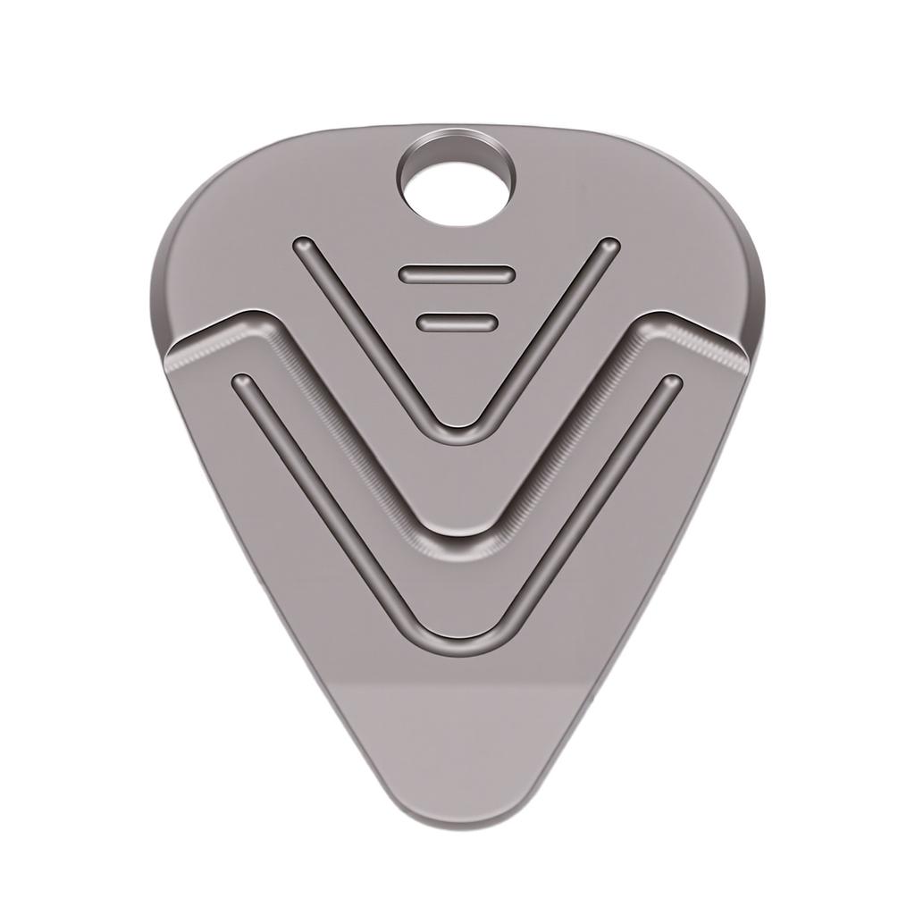 Ti Alloy Guitar Pick, Stainless Steel Chain Necklace Pendant for Guitar Bass Ukulele, Mirror Polished with Sweat Proof Wear Proof