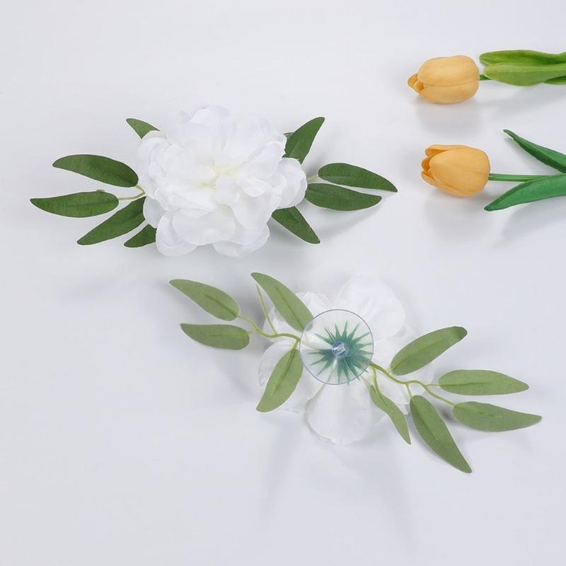 Realistisches Seidenblumen-Arrangement Für Hochzeitsauto-Dekoration Brautparty Und Feierliche Zeremonie