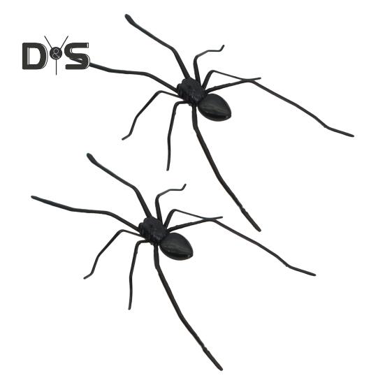 

2 шт. Магнит на холодильник в виде паука, реалистичная фигурка паука, съемный жуткий магнит на холодильник, дверь гаража, шкафчик автомобиля, украшение чёрный