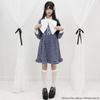 Dear My Love Casual Bow Tie Tweed Dress in Pink and White Women's