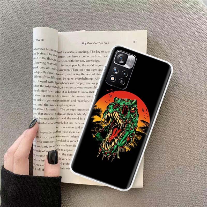 Lovely dinosaur Phone Case For Xiaomi Poco X4 F4 GT X3 NFC X5 X6 X7 Pro 5G M5 M5S M3 F5 Mi F6 F3 F2 F1 Cover Coque Fundas TPU Ca
