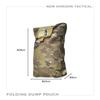 NEW HORIZON Folding Dump Pouch Multicam Mesh Roll-Up Foldable Dump Pouch Utility Pouch Multicam Mesh Molle Compatible Airsoft (Multicam)