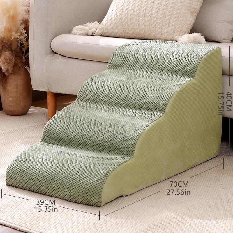 Removable Non-slip Pet Stairs: Washable Dog Ramp & Auxiliary Steps for Beds