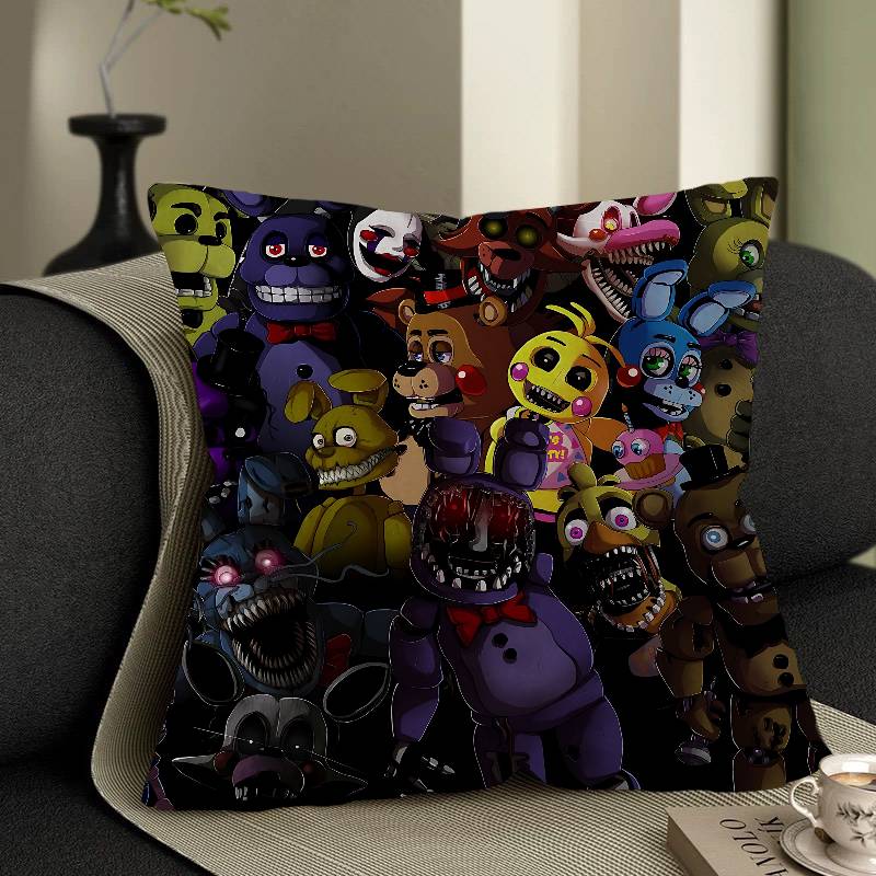 Fnaf Five-nights-At-Freddys Decorative Room Aesthetics Pillow Case Home Decor Bedroom Sofa Bed Couch Pillow Cover 45x45