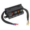 Fuse Relay Box 12V 6 Relay 11 ATC ATO Fuse Waterproof Relay Block Box for Car Yacht Boat