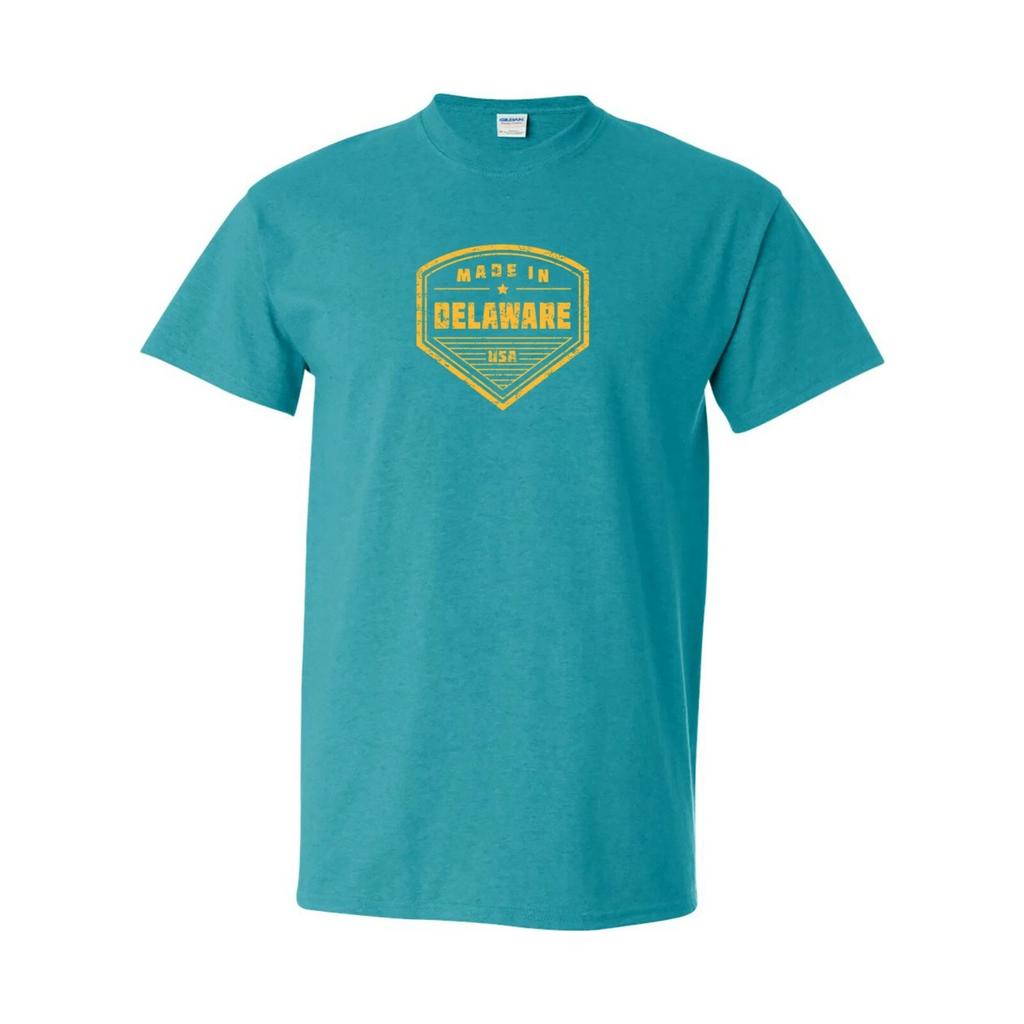 Made in Delaware Badge - Classic City Sports TeamT-Shirt - Antique Jade Dome