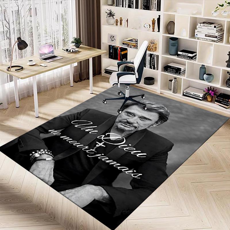 1pc God never dies. Home Office, Durable Polyester Floor Mat with Easy, Office Decor, Urban Style, Nonslip Backing