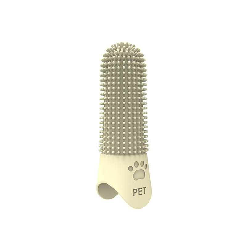 Soft Silicone Dog Toothbrush 360° Finger Toothbrush For Dogs Cats Durable Pet Finger Brush Tooth Cleaning Tool