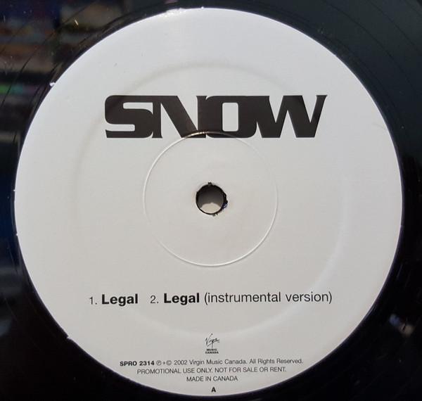 

LP Record SNOW 2 Legal SPRO2314 Virgin Music Ca 2002 Canada Rap HipHopRB Used