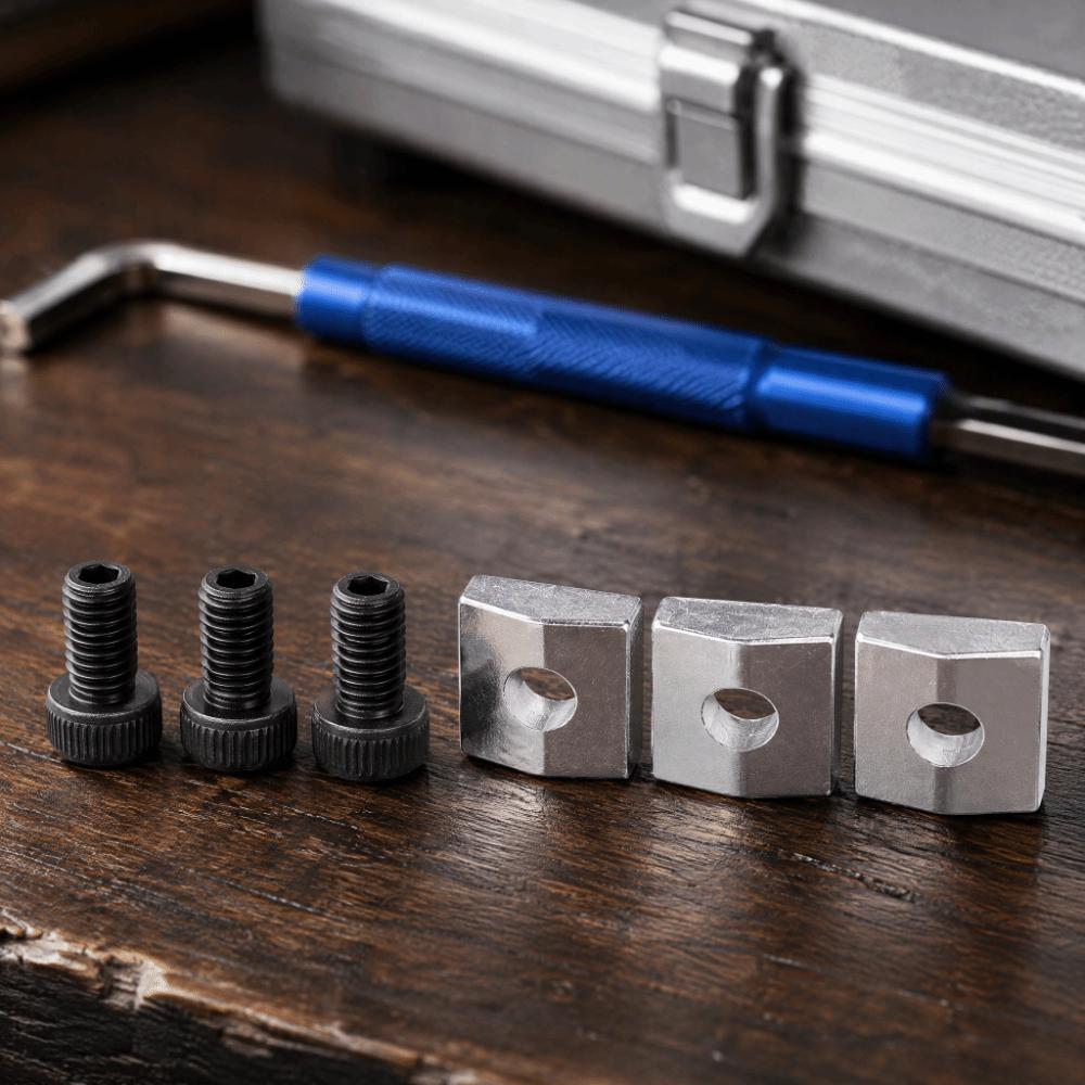 3Sets Silver+Black Guitar String Lock Metal Guitar Accessories Set  Electric Guitar