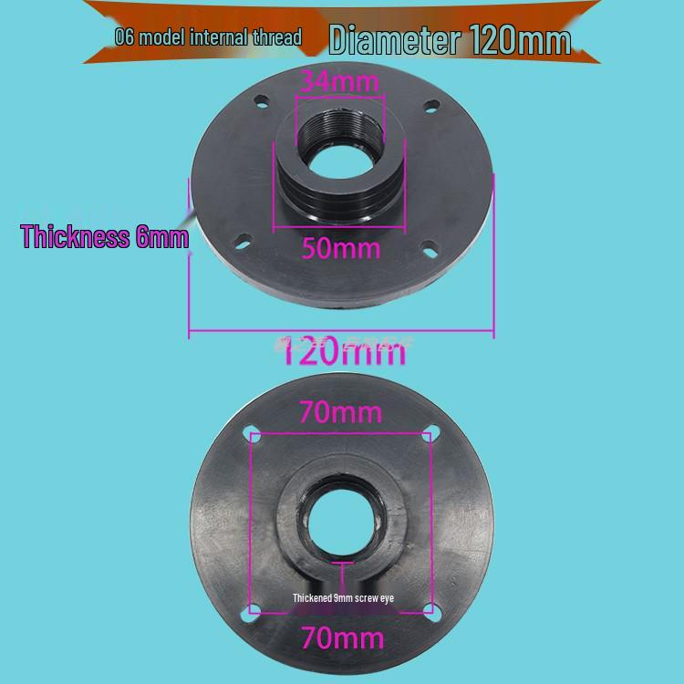 Treble Speaker Adapter: Screw & Flat Mount Aluminum Flange Converter Head