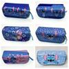 Blue Double-Zipper Lilo & Stitch Large Pencil Case