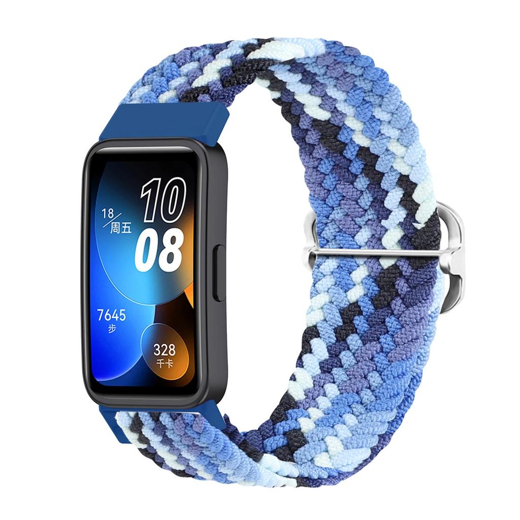 Nylon Elastic Loop Strap For Huawei Band 7/8/9/10 Sports Braided Wristband Breathable Comfortable For Huawei Band 10/9/8/7 Belt
