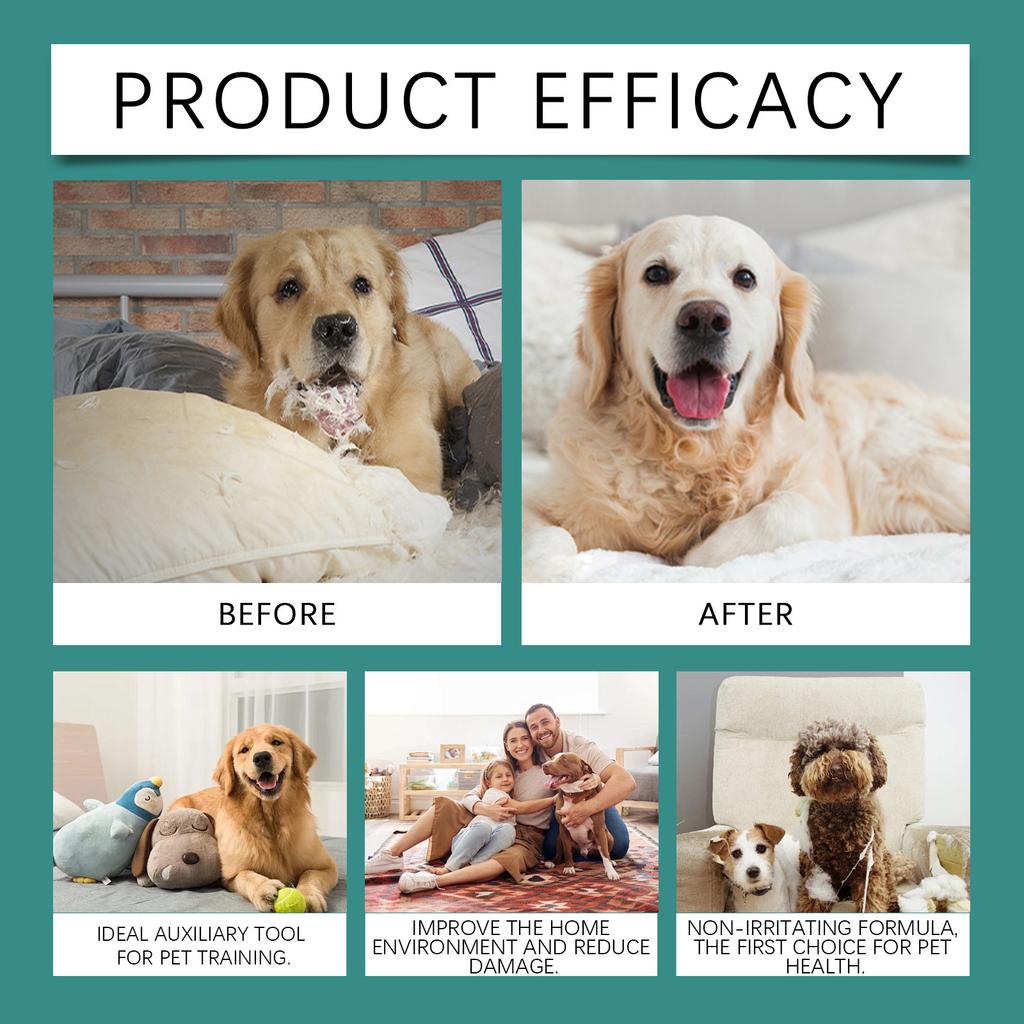 100ml Pet Bitter Taste  Spray - No Chew Deterrent For Dogs & Cats, Safe  To Stop Scratching, Biting & Licking, Indoor Use For Furniture & Wounds