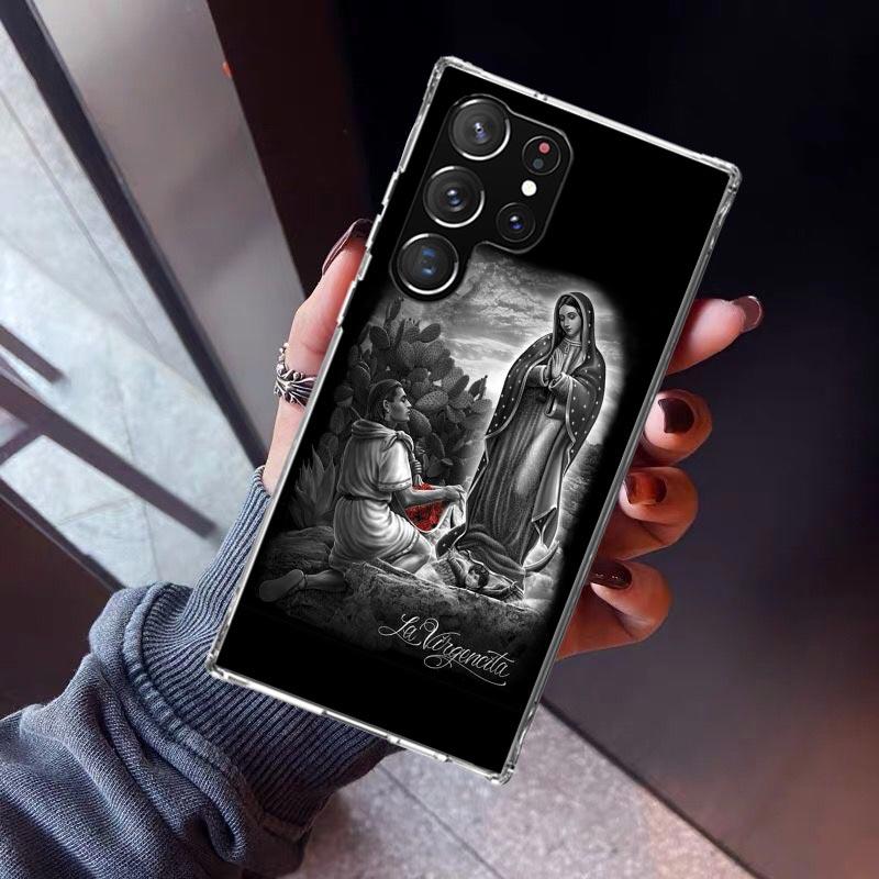 Virgin De Guadalupe Virgen Mary Phone Case For Samsung Galaxy S23 S24 S25 Edge S26 Ultra S22 + S21 Plus S20 FE Cover Silicone Pr