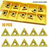 Sturdy Construction Carbide Inserts Blade Cutter Lathe Turning Tool 10pcs