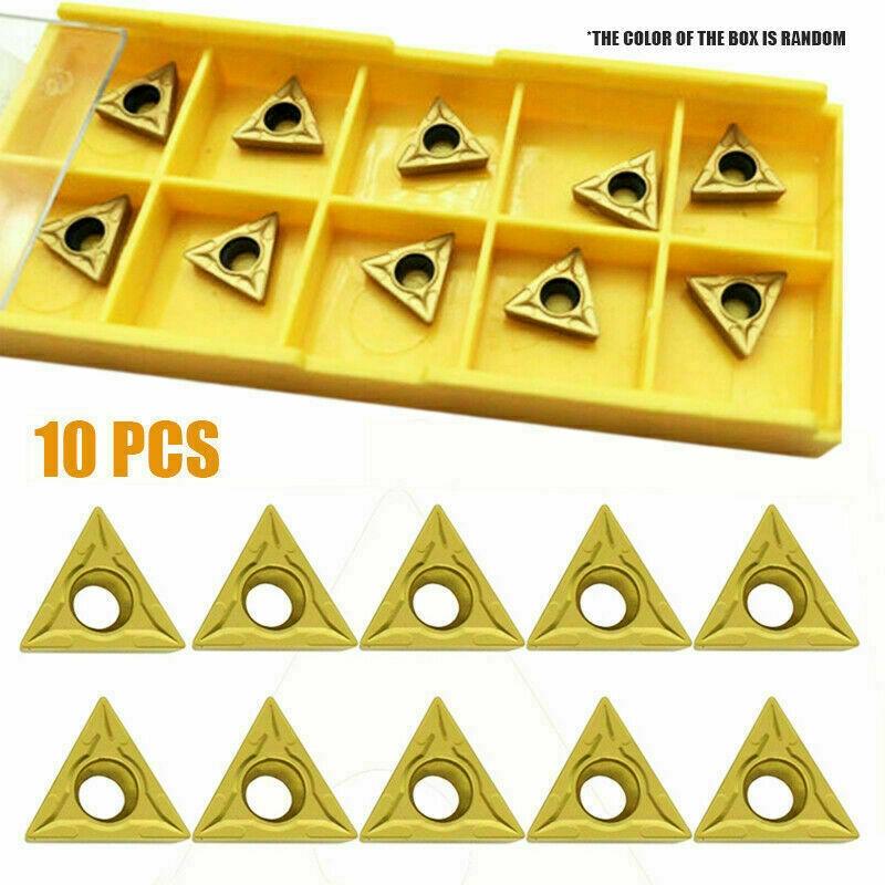 Sturdy Construction Carbide Inserts Blade Cutter Lathe Turning Tool 10pcs