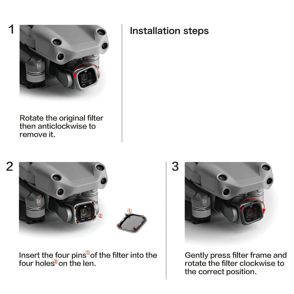 KANI CPL Filter for DJI Air Drone Aerial Photography Polarizing Filter 2S,