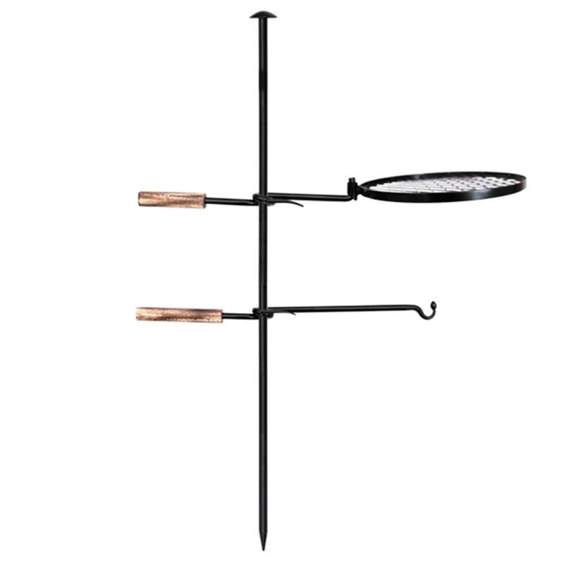 

Гриль для костра Гриль для открытого огня Противень Решетка Стойка для пикника Вращение на 360° Решетка для костра Кемпинг Костер Тренога 1-1